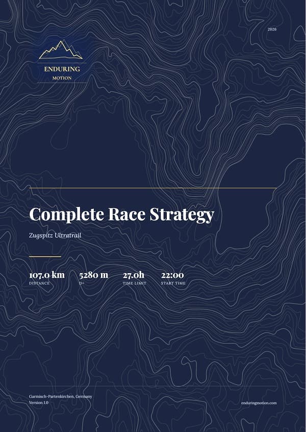 Cover of the strategy guide for the Zugspitz Ultratrail